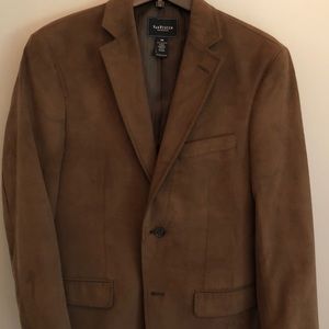 Faux Suede Brown Blazer